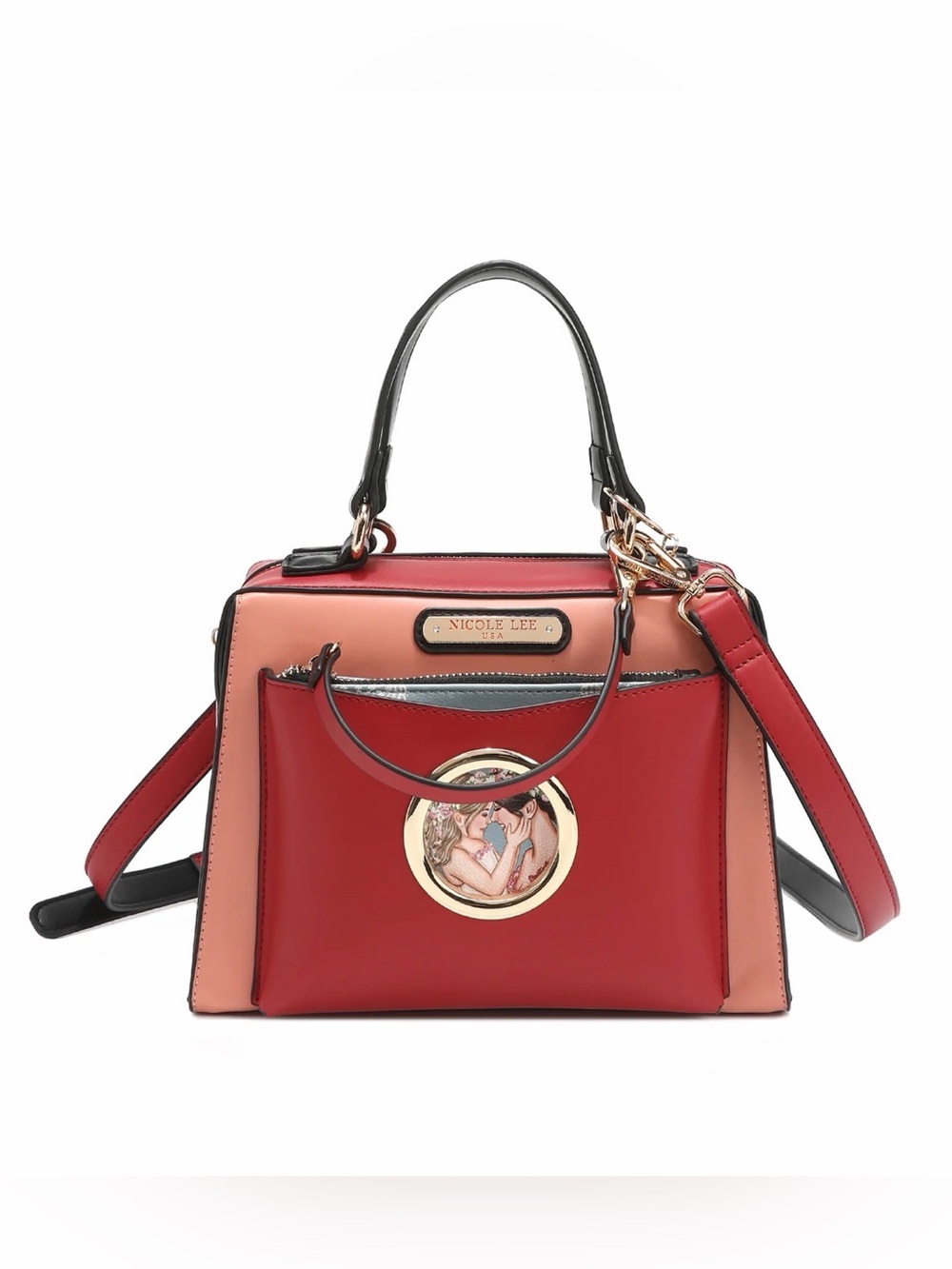 Nicole Lee Satchel and wristlet set